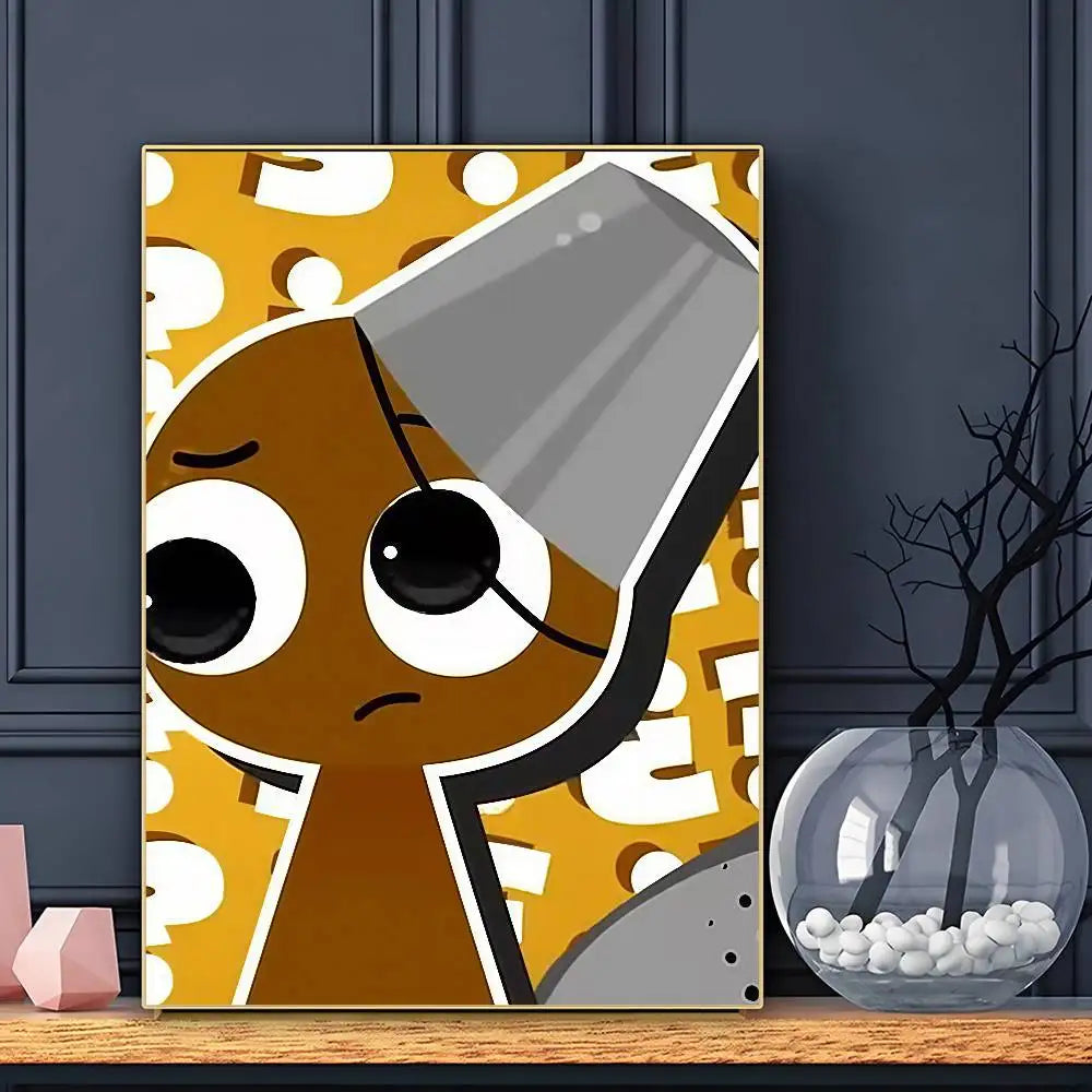 Cartoon S-Sprunkis Poster HD Posters Home Room Bar Cafe Decor Wall Art Painting Picture