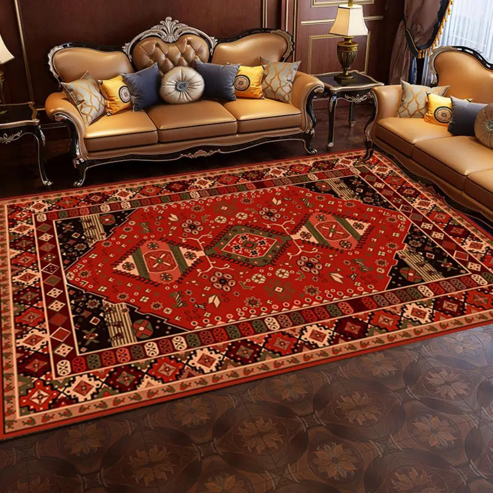 VIKAMA Nordic Large Carpet Living Room Retro Style Bedroom Floor Mat Moroccan Home Decor Sofa Tea Table Large Area Carpet