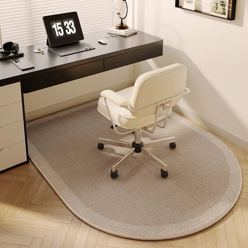VIKAMA Study Floor Mat Computer Desk Roller Chair Swivel Chair Mat Arched Bedroom Bedside Dressing Table Carpet Home Decoration