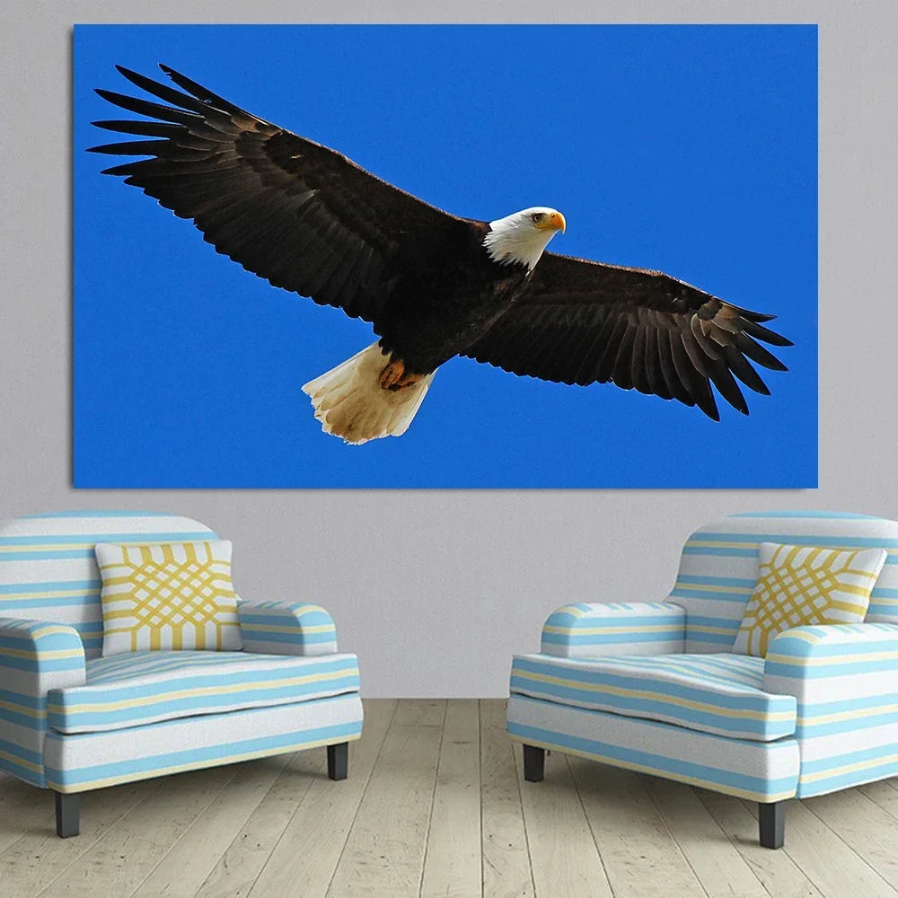 Modern Simple Wall Art Animal Eagle Roc Spreading Wings HD Canvas Print Poster Home Living Room Bedroom Decorative Painting