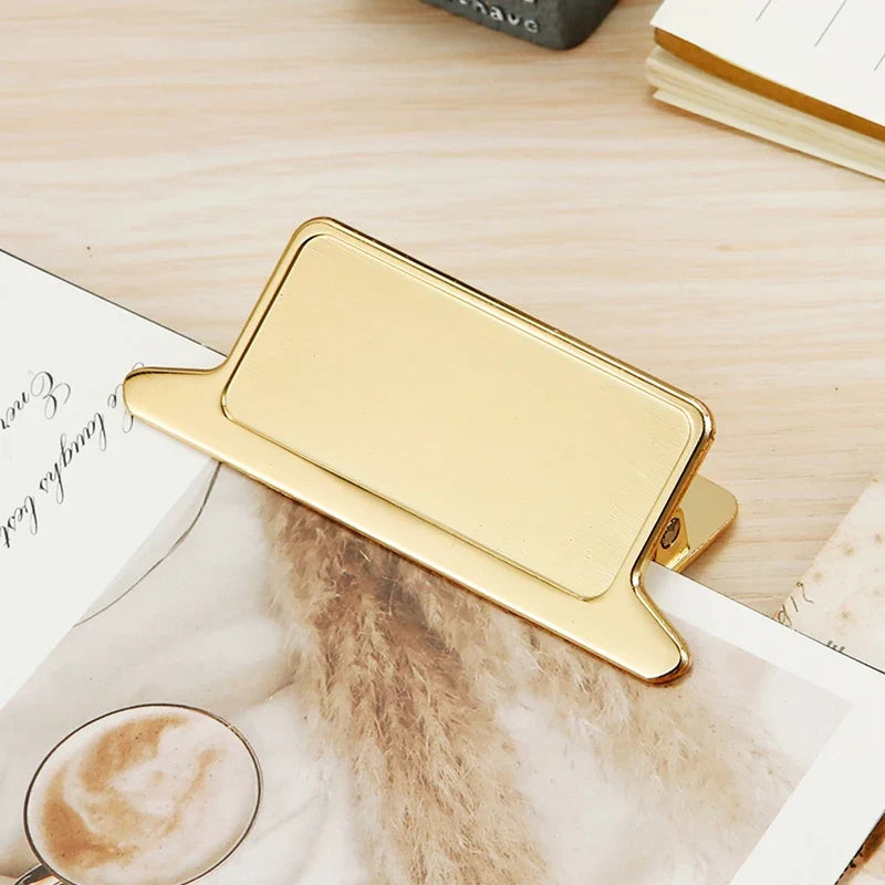 1PCS Retro Metal Binder Clips Foldback Notes Letter File Paper Clip Binding Securing Clips Office School Stationery 85mm