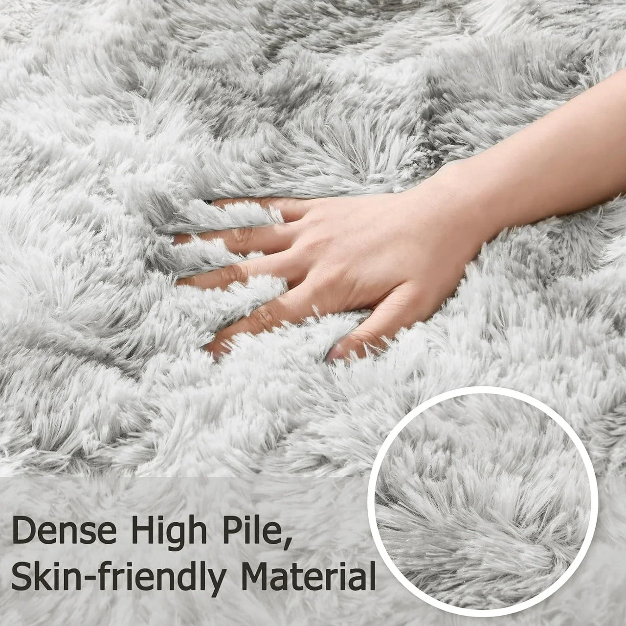 VIKAMA Living Room Area Carpet, Bedroom Children's Room Soft And Fluffy Cushion, Non-Slip Plush Floor Mat, Home Decoration