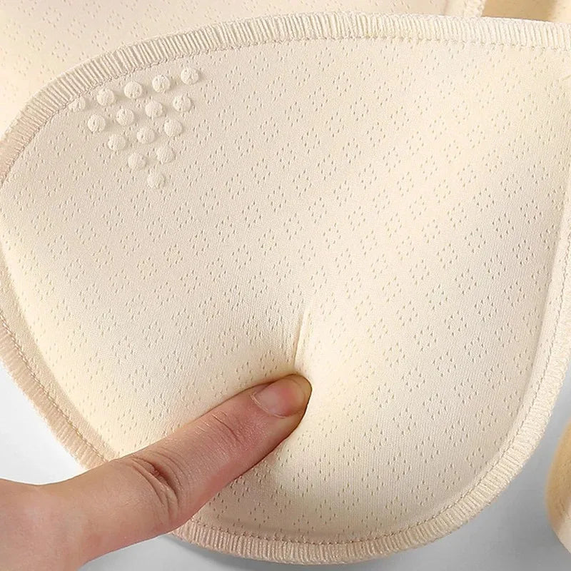 Sponge Padded Bra Thick Push Up Bra Pads Inserts Women Underwear Breast Lift Breathable Bra Pad Lining Swimsuit Insert