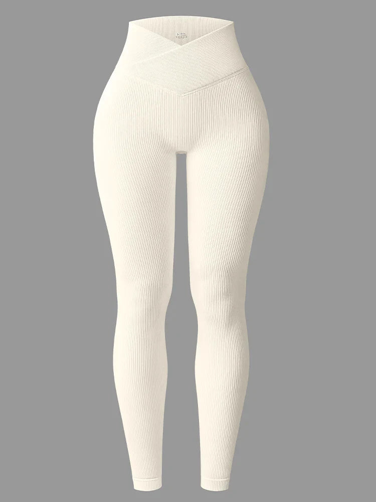 New Winter Women Yoga Thread High Waist Buttock Lifting Sports Yoga Pants