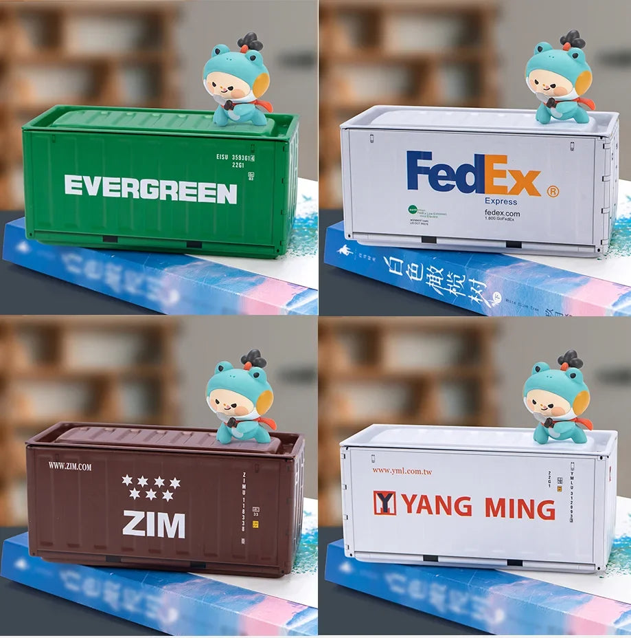 4pcs/set Mini Storage Box  Retro Industrial Style Iron Creative Decoration Collect Item Desktop Mini Container Model Gifts