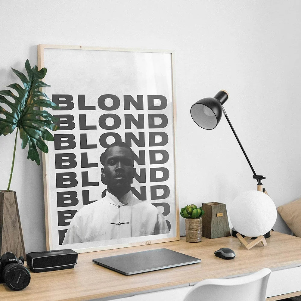 Modern Frank Ocean Blond White Ferrari Cars Rap Hypebeast Album Wall Art Canvas Painting Posters For Living Room Home Decor