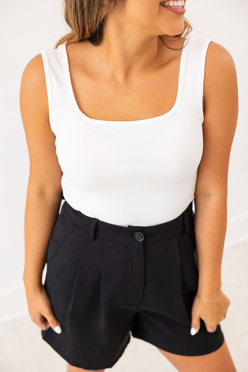 Bella Tank Top, White