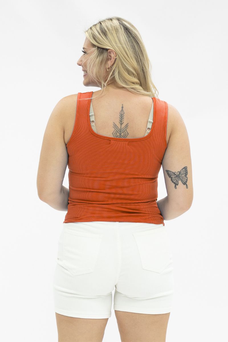 Bella Tank Top, Orange