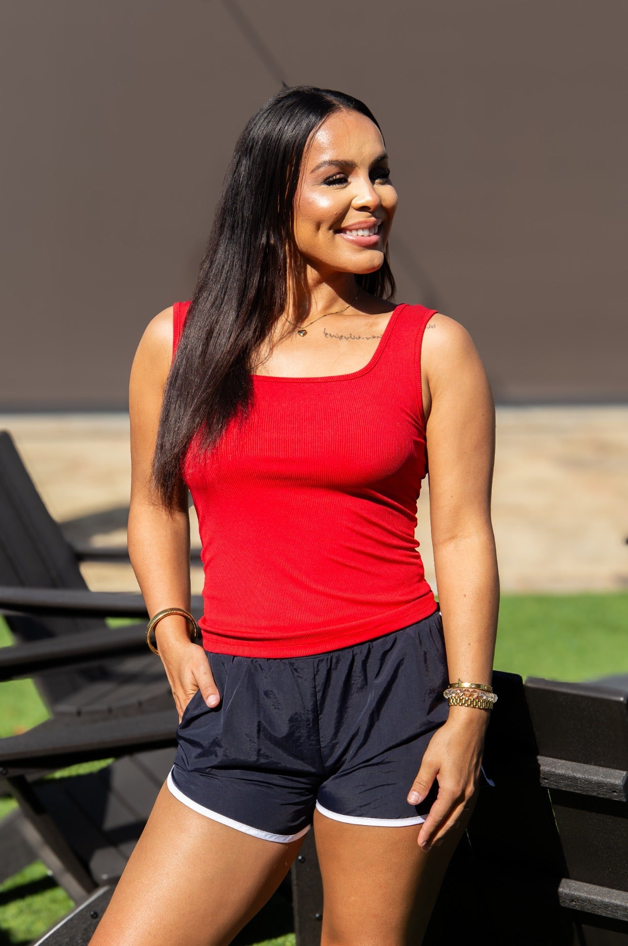 Bella Tank Top, True Red