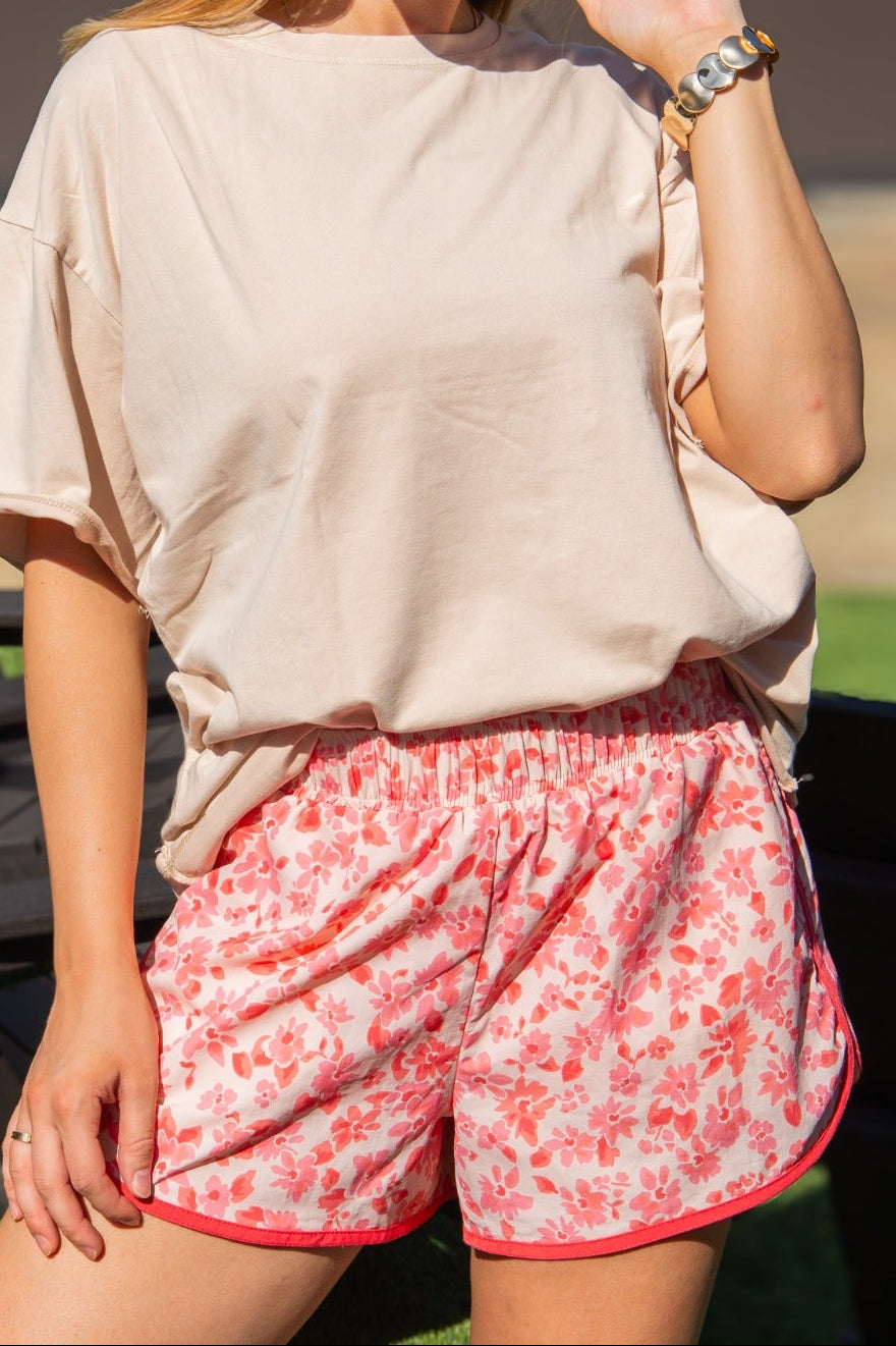 Go-Getter Shorts, Pink Floral
