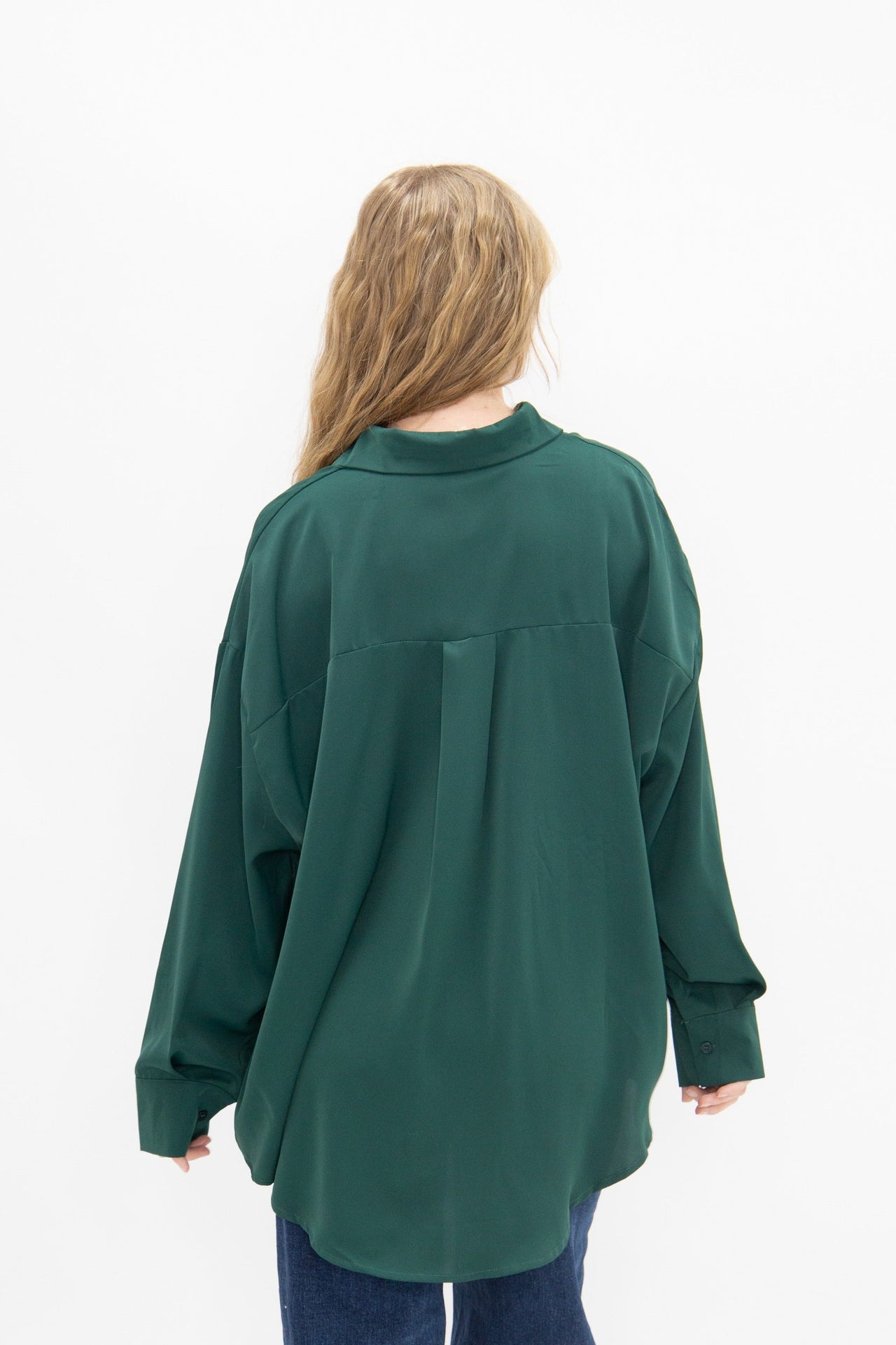 Kathryn Classic Button-Up, Forest Green