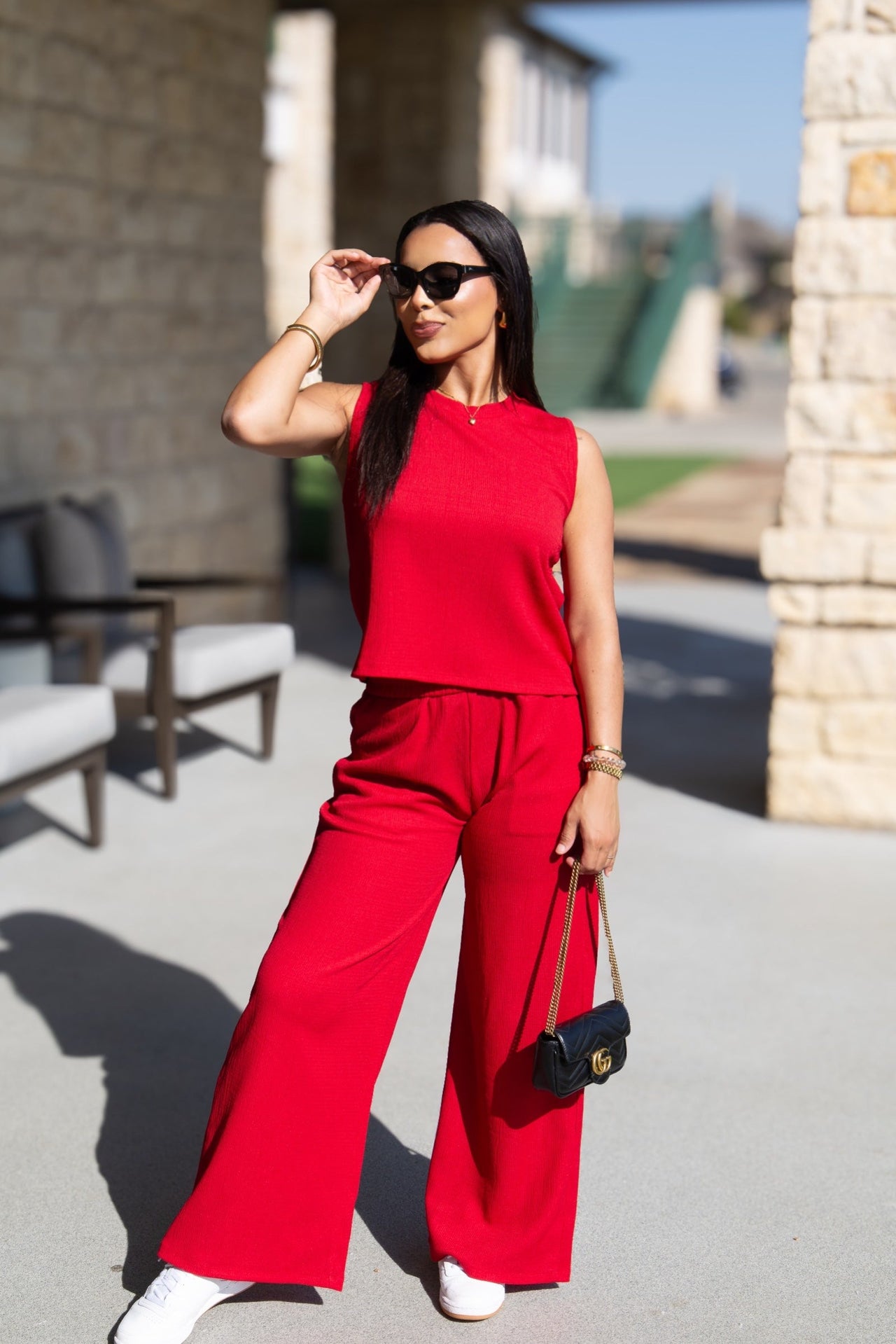 The Earhart Top, Red