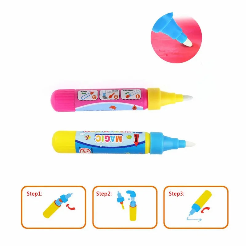 Magic Pen Doodle Pen Painting Mat Toys Pen Writing Mat Pen Water Drawing Toys Replacement Tool Educational Toys for Kids