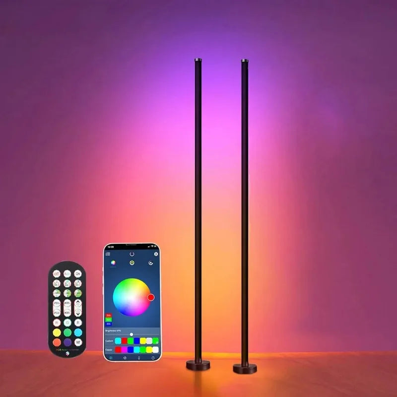 LED Atmosphere Lamp Floor Lamp RGB Remote Control and APP Control Music Synchronization Lighting Esports Game Mood Table Lamp