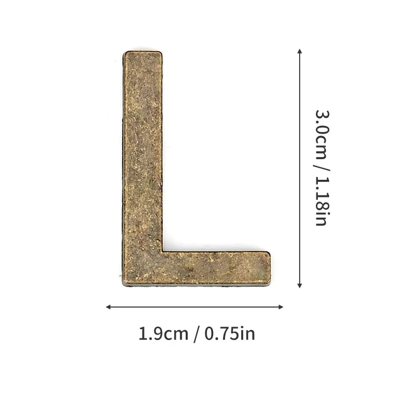 Metal Self Adhesive House Number English Alphabet Letters for Apartment Room Door Plate Table Mailbox Number Stickers 3*2cm