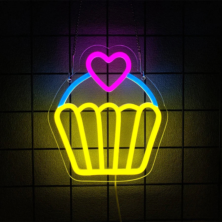 Dessert Series Led Neon Signs, Used For Wall Art Decor, Bakery, Coffee Shop, Shop, Kitchen, Ice Cream Shop Business Wall Lamp.