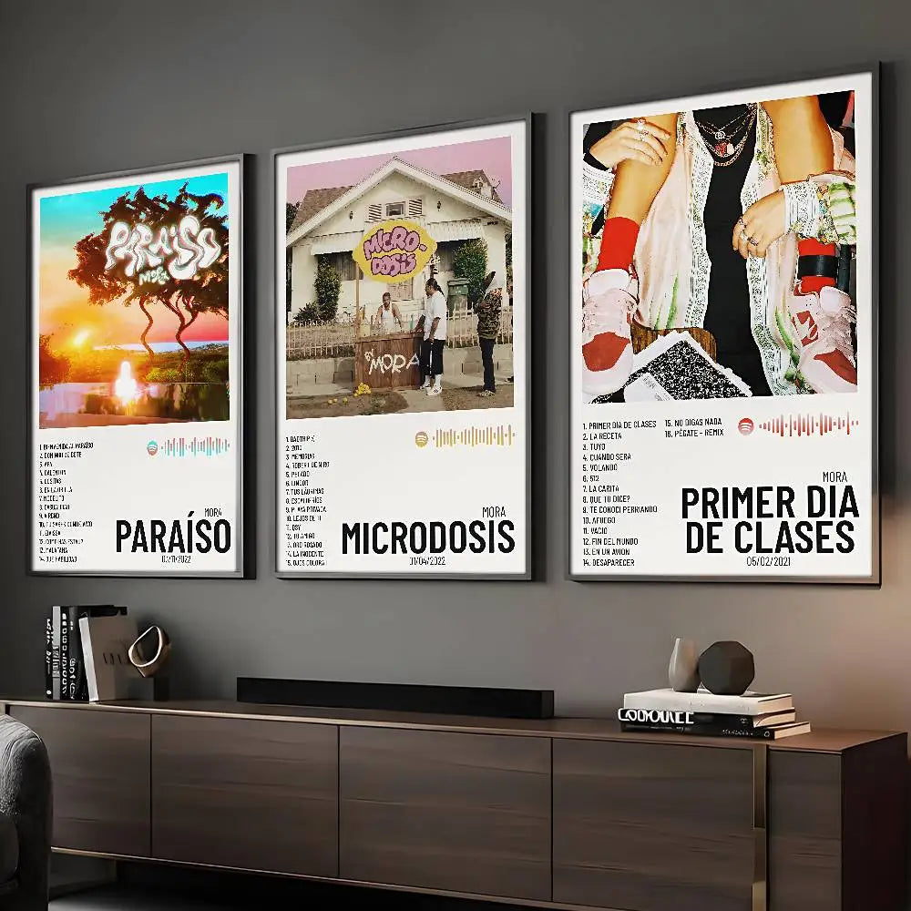 Singer Mora Poster Sticky Wall Art Printing Waterproof Home Living Bed Room Bar Aesthetic Decor