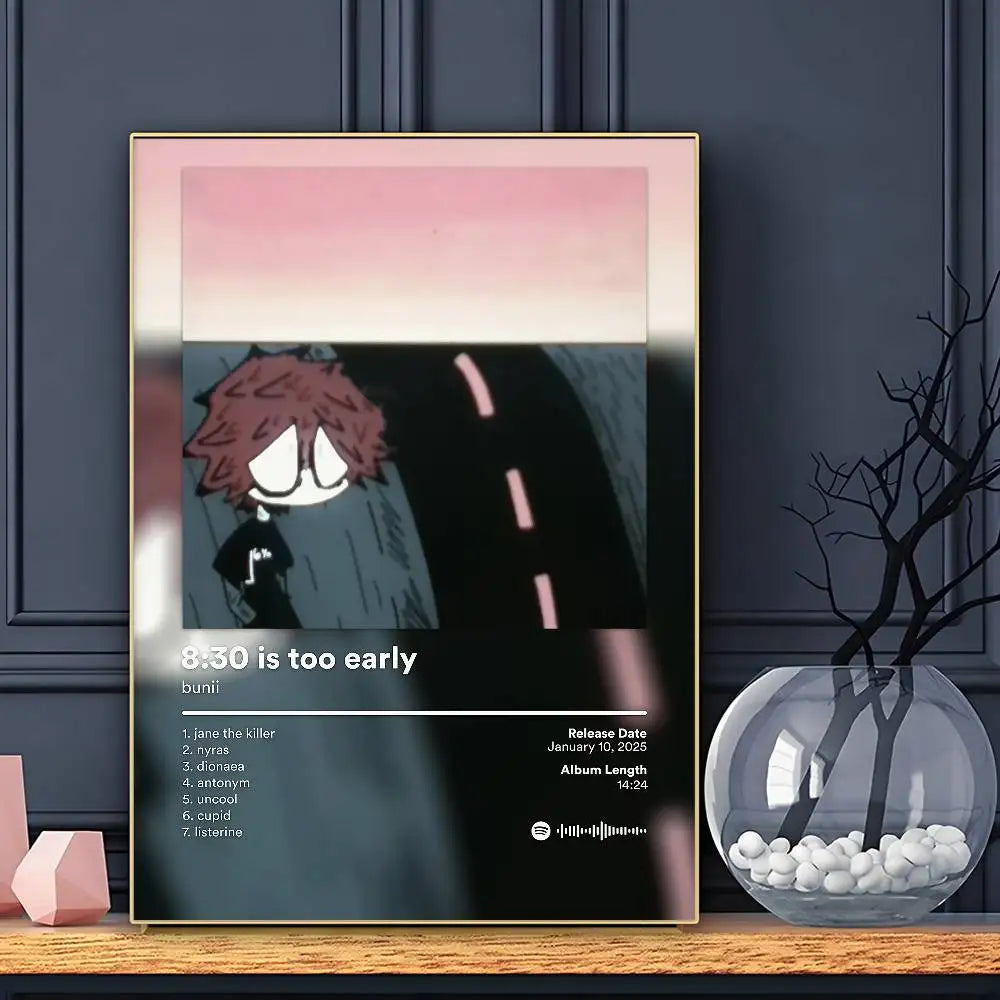 Bunii Music Album Poster HD Art Sticky Wall Waterproof Home Living Room Bar Decoration