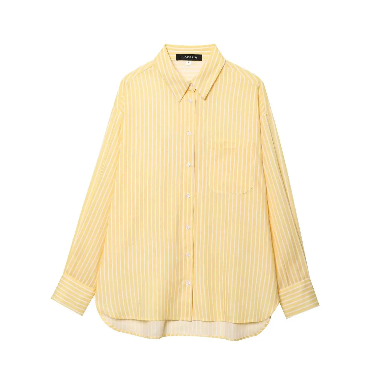 Women's Long Sleeve Blouse Casual Loose Button up Y2K Korean Style Top Blusas Mujer 2025 Fashion Inszartrafs Woman Shirt Blouses