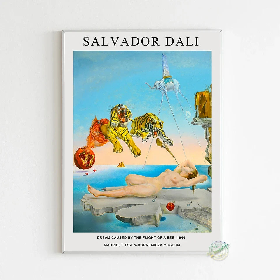 Salvador Dali Surrealism Poster Wall Art Canvas Painting Posters And Print Picture For Living Room Home Decoration Gift