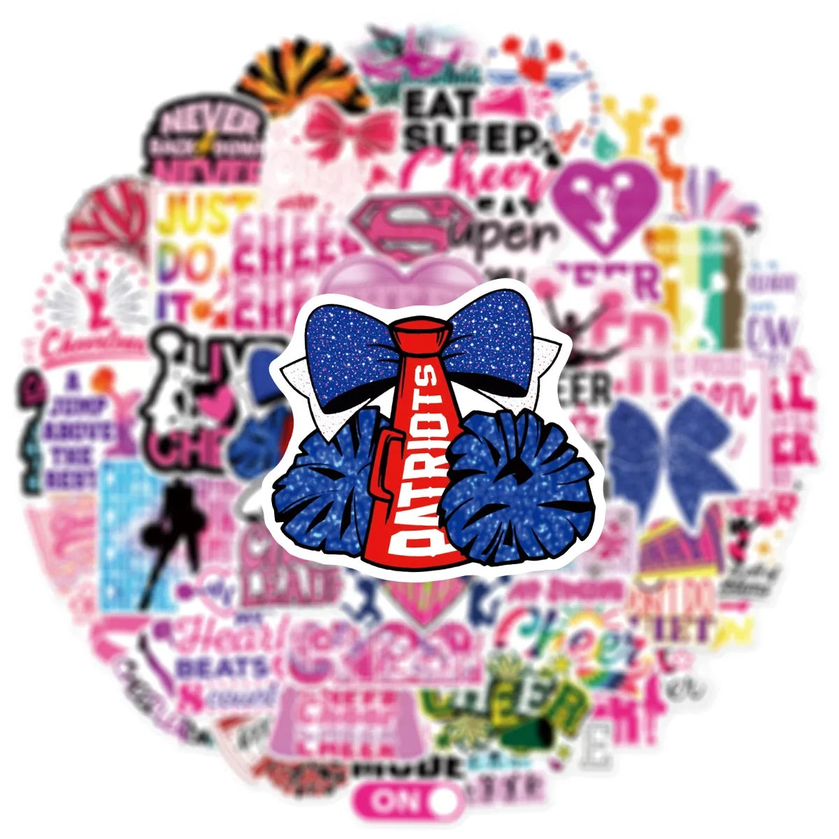 50/100PCS Cheerleading Personalized Graffiti Stickers Car Luggage Water Cups Scooter Stationery Notebook Stickers