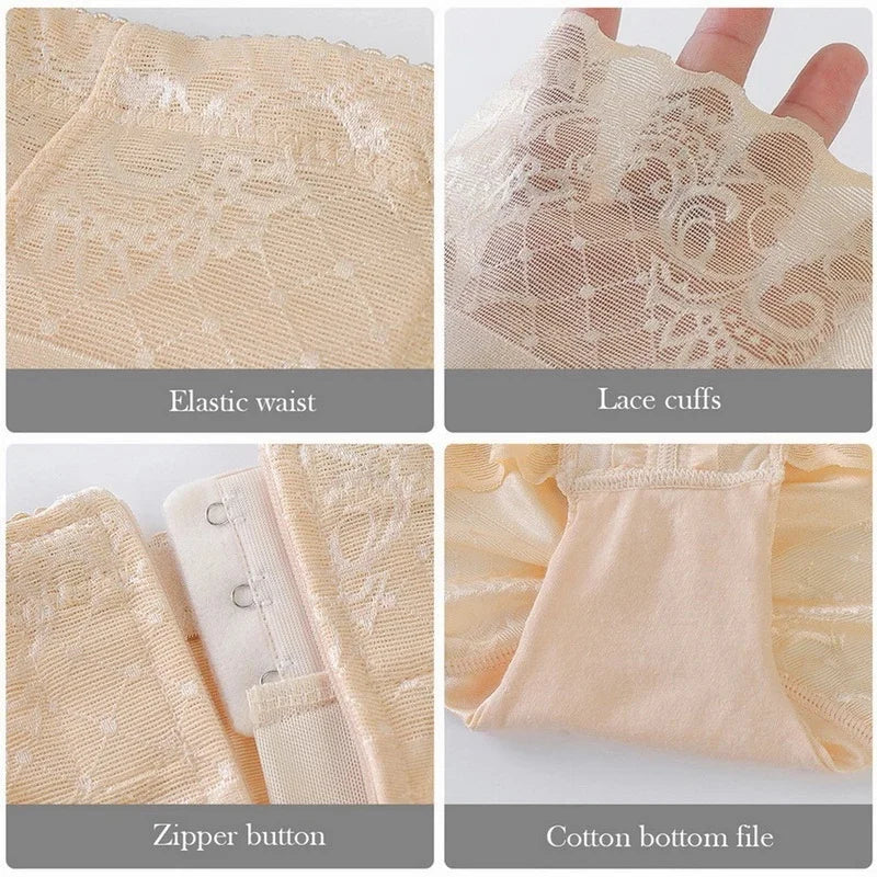 New Tummy Control Panties Women Zipper Body Shaper High Waist Shaper Pants Seamless Shapewear Postpartum Panties