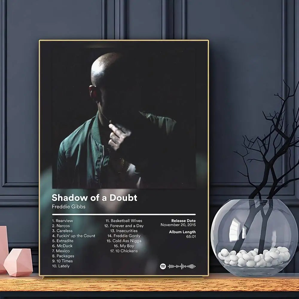 Rapper F-Freddie G-Gibbs Alfredo 2 Poster Sticky Wall Art Printing Waterproof Home Living Bed Room Bar Aesthetic Decor