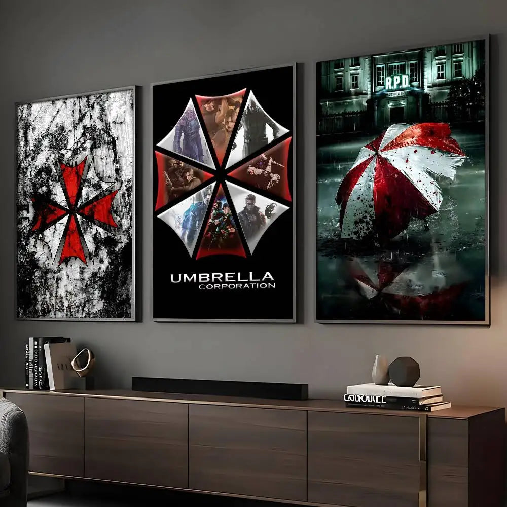 R-RESIDENT Game E-EVILs Poster HD Art Sticky Wall Waterproof Home Living Room Bar Decoration