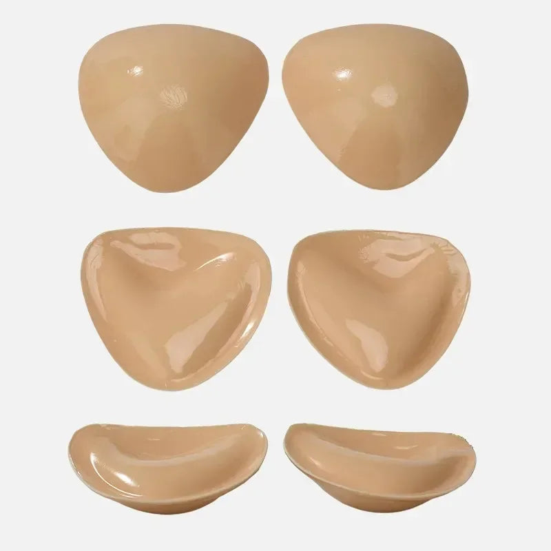 New Thick Double Sided Sticky Bra Inserts Push Up Enhancers for Women's Swimsuits Bikinis