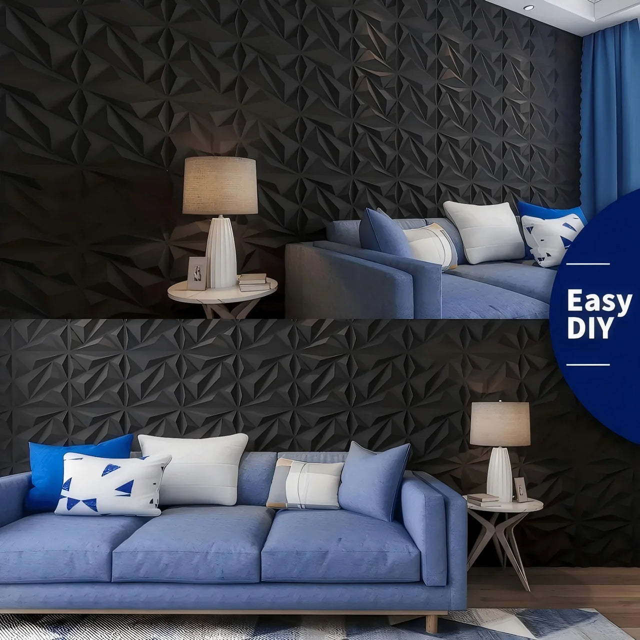 Living Room Wallpaper 3D Three-dimensional Wall Sticker 30x30cm Decorative Mural Waterproof 3D Wall Panel Mold Bathroom Kitchen