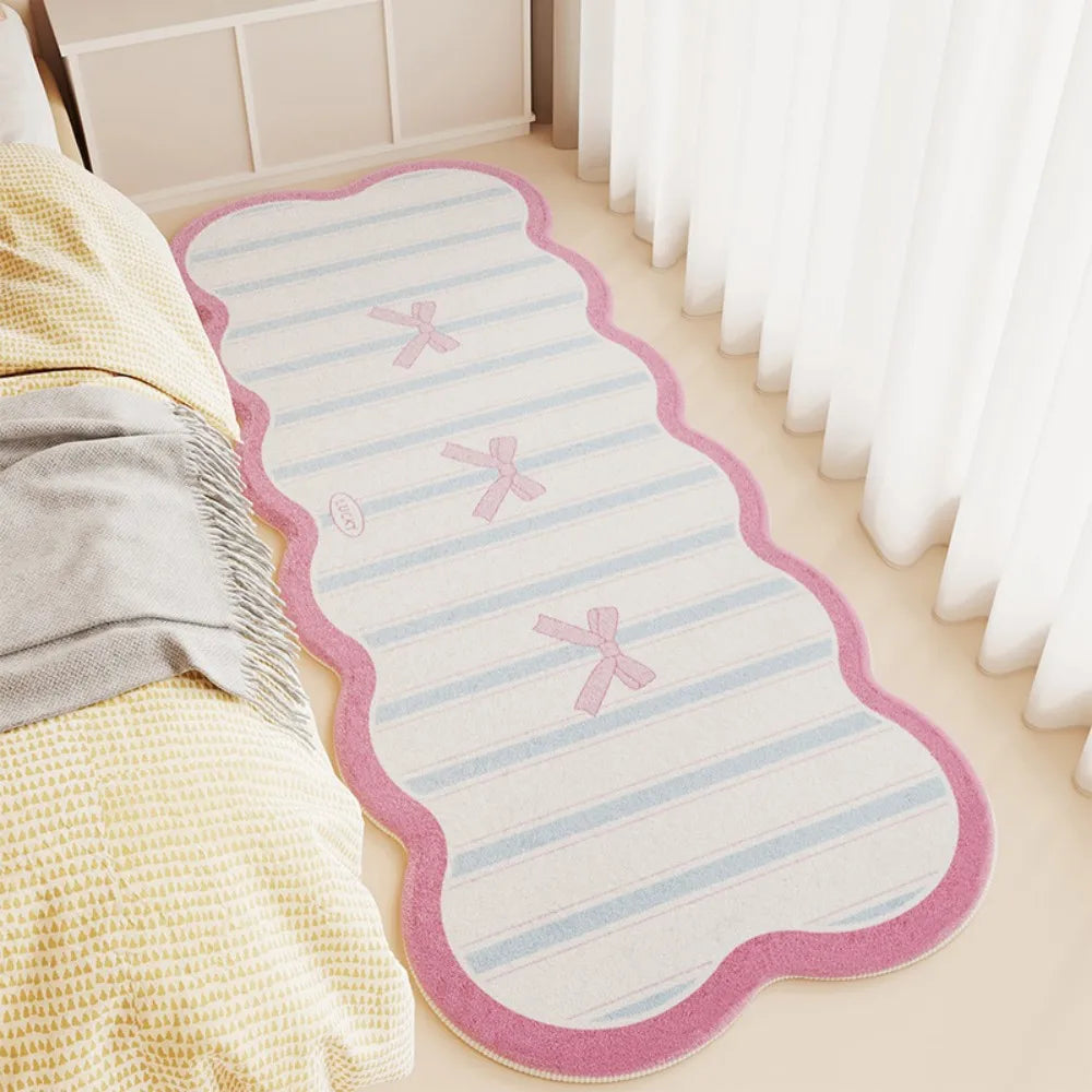 VIKAMA Cream-Style Faux Cashmere Dopamine Carpet Is Soft And Comfortable For Home Decoration In The Entrance Hall And Bathroom