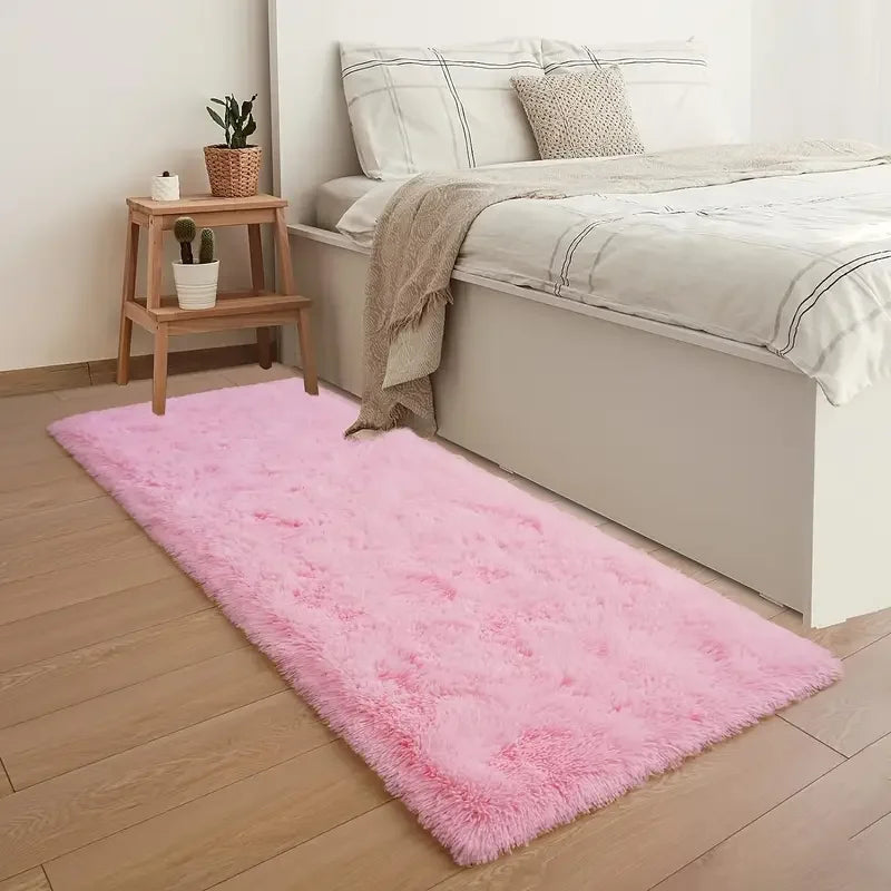 VIKAMA Soft And Fluffy Long Pile Carpet, Easy-Care And Machine Washable Living Room Sofa Rug, Bedside Rug For Bedroom Home Decor