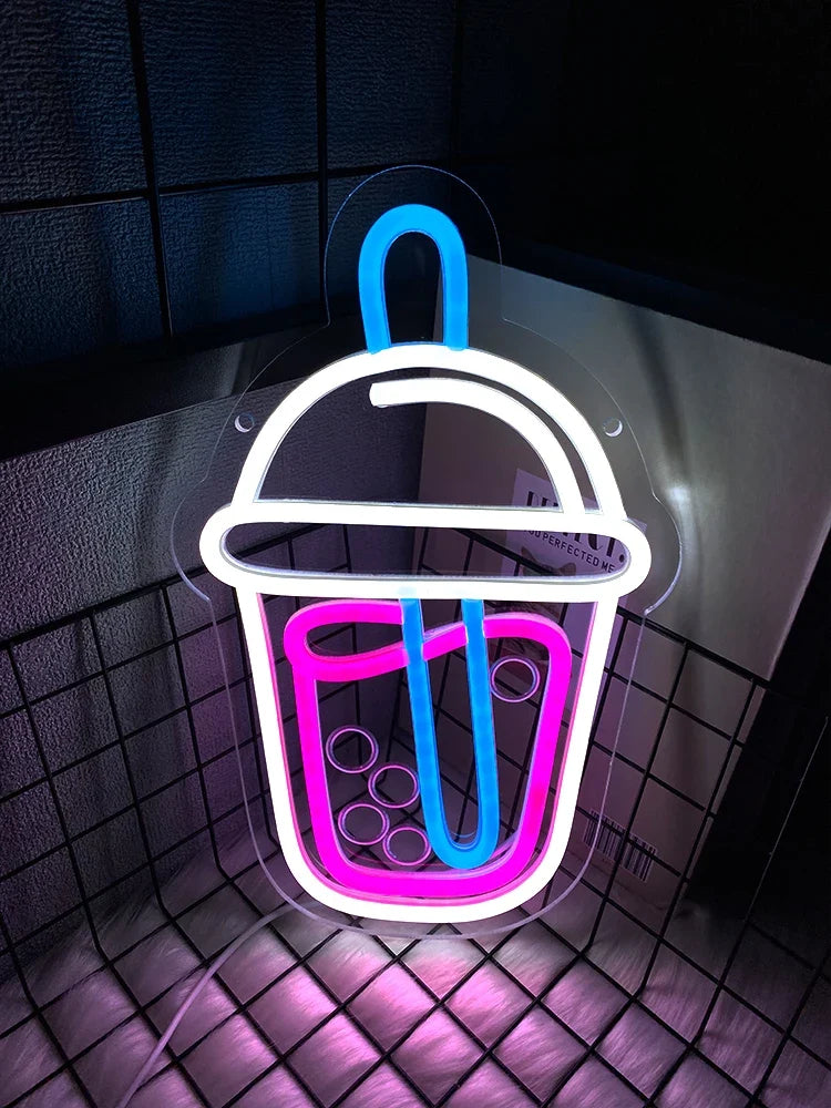 Dessert Series Led Neon Signs, Used For Wall Art Decor, Bakery, Coffee Shop, Shop, Kitchen, Ice Cream Shop Business Wall Lamp.