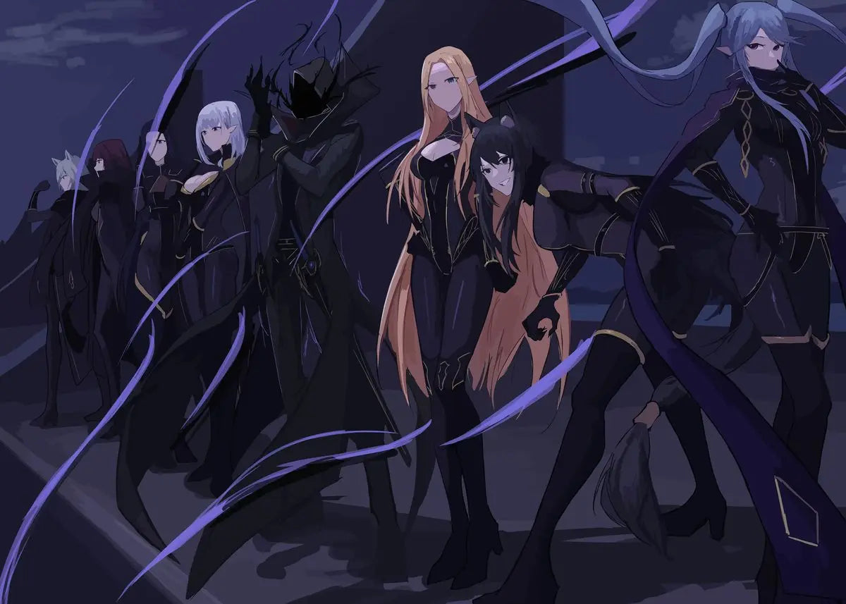 The Eminence in Shadow Anime Covers Poster Canvas Printing Japanese Anime Wall Art Decor I AM ATOMIC Animation Gaming Room Decor