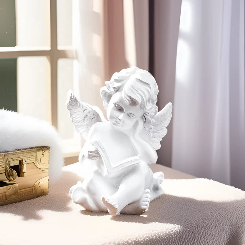 Angel Statue: Hand-cast with durable resin material. We are angel statues, pray for your interior.