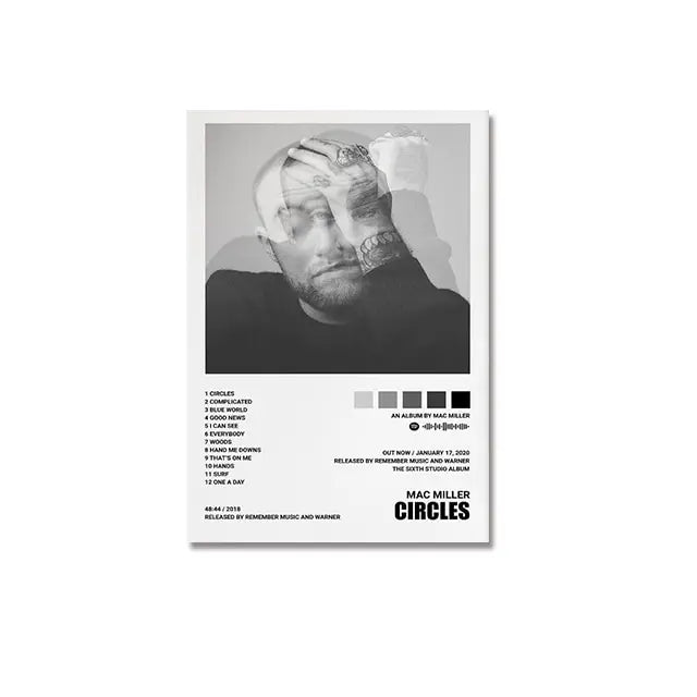 Music Album Covers Poster Gifts Juice Wrld,Tyler Hip Hop Rapper Singer Album Covers Canvas Painting Wall Art Pictures Room Decor