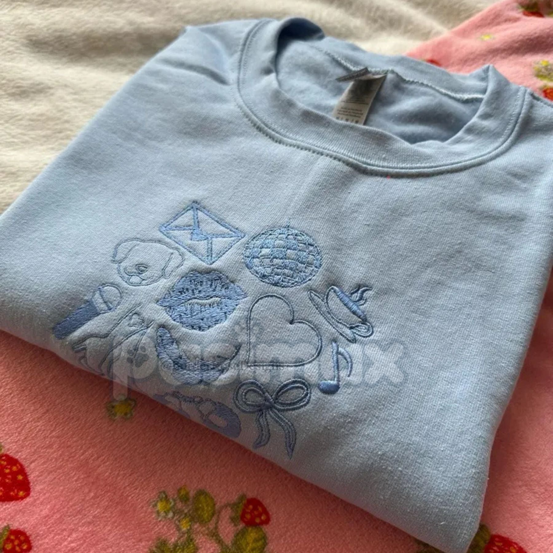 Sabrina Carpenter Inspired Embroidered Sweatshirt – Nonsense Pop Star Crewneck