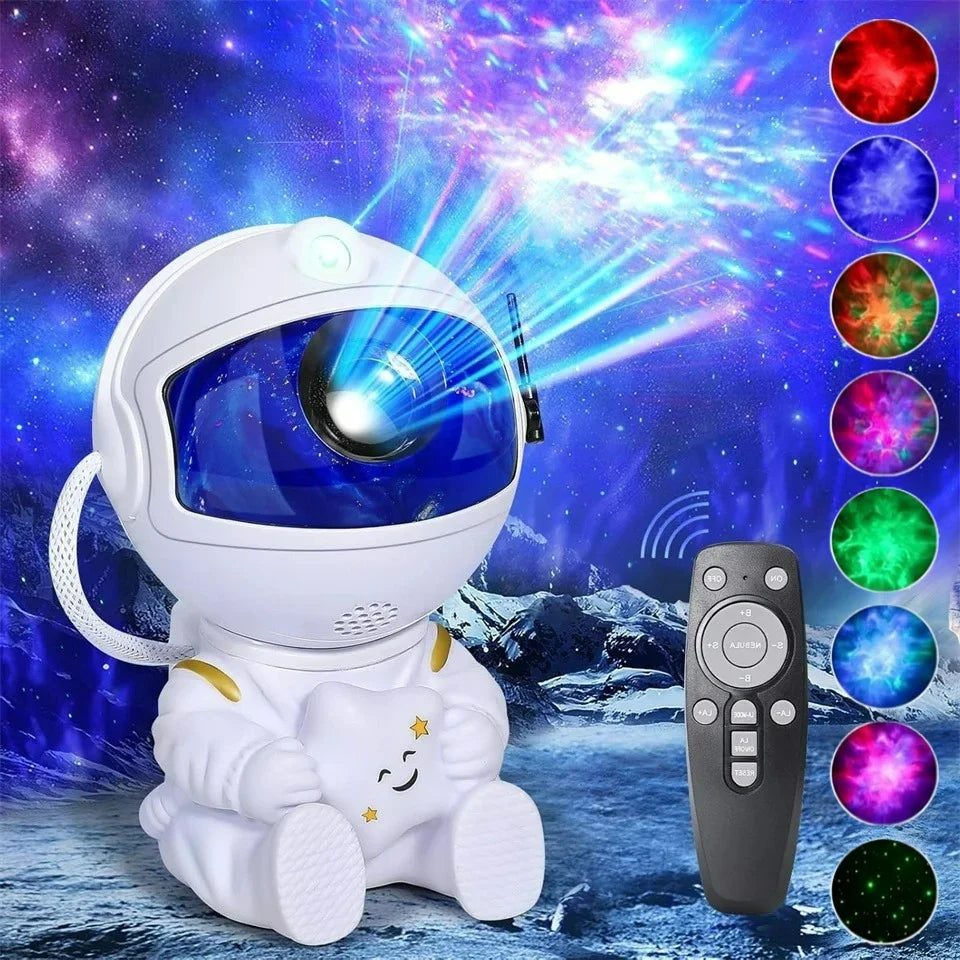 Star Projector Galaxy Night Light Astronaut Space Projector Starry Nebula Ceiling LED Lamp for Bedroom Home Decorative Kids Gift