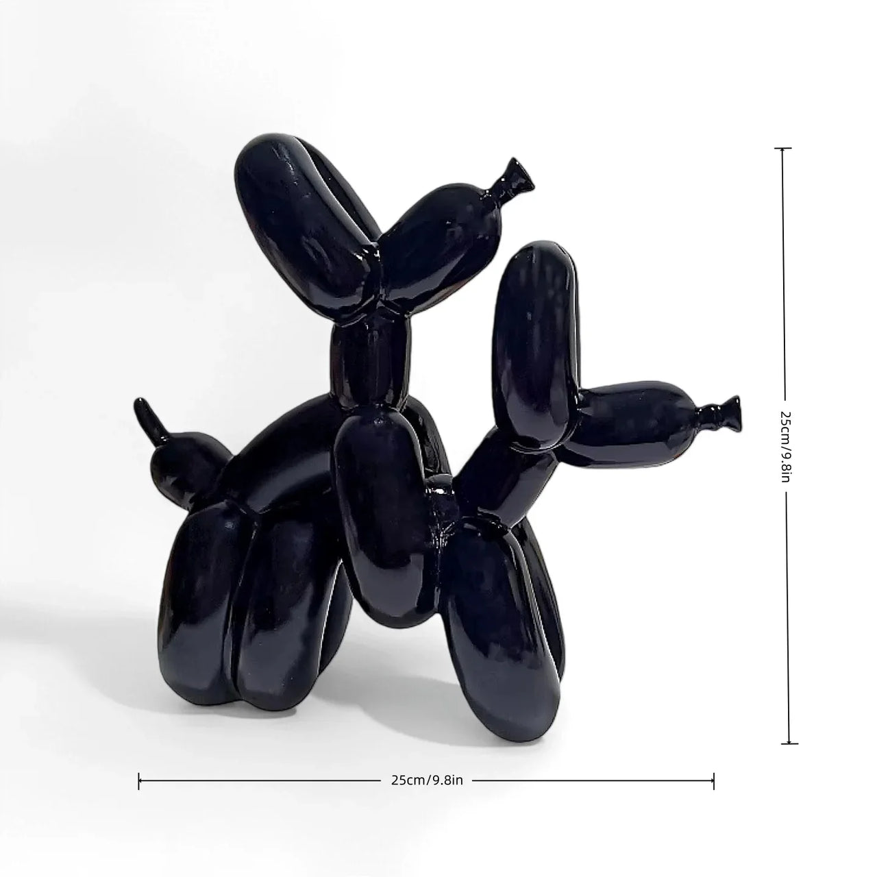 Sculpture de chien ballon en résine moderne, artisanat animalier, décoration de la maison, statue de chien, cadeau de Noël, déco