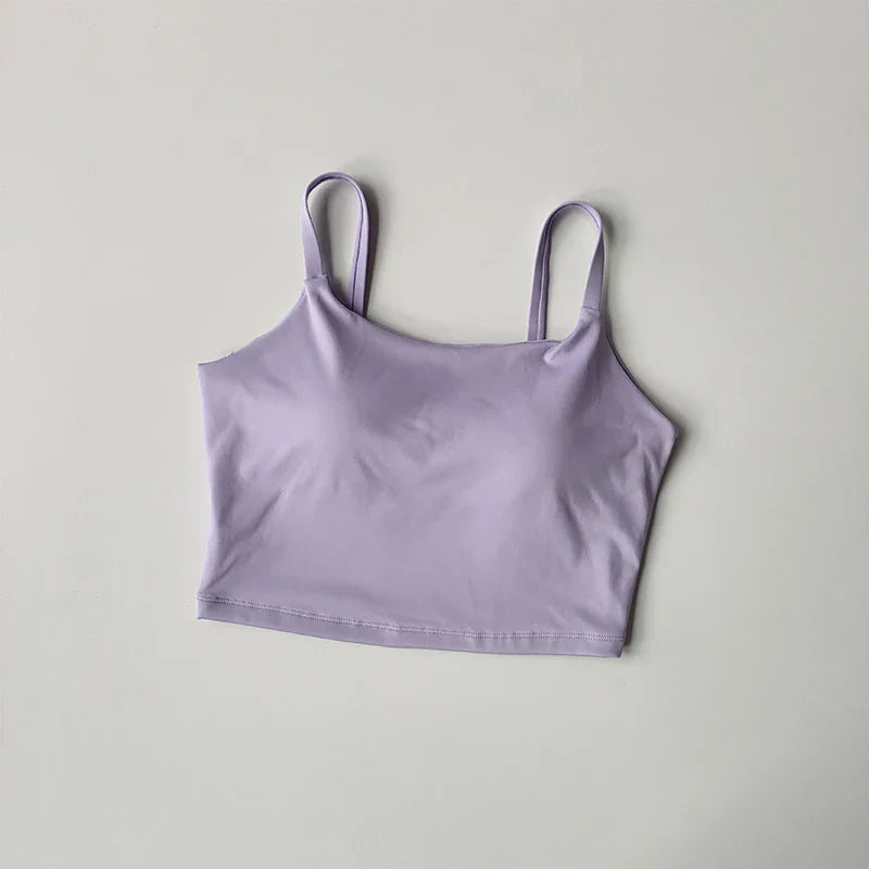 High-end Sports Bra Gym Camisole Fixed Pad Push-up Sports Underwear Women's Strapless Beauty Back Training Fitness Bra Yoga Bra
