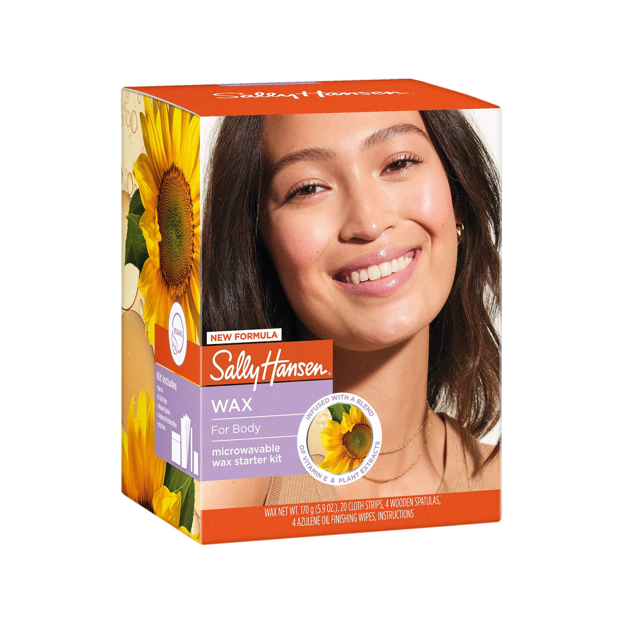 Sally Hansen All-over Body Wax Hair Removing Wax Kit, Salon Results, Long Lasting