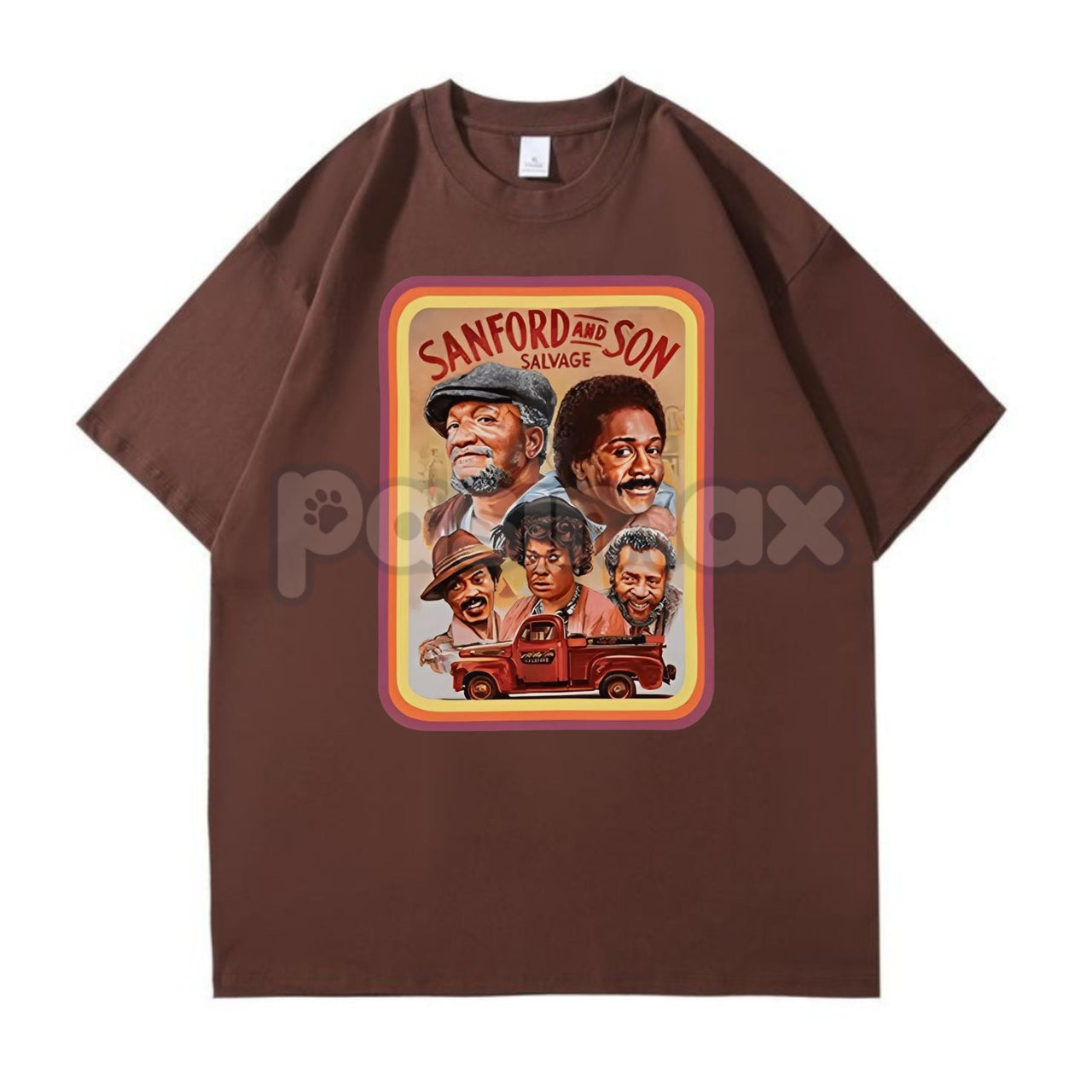 Sanford & Son Classic Portrait Vintage T-Shirt - Lamont & Fred Foxx Tee, Retro TV Show Merch