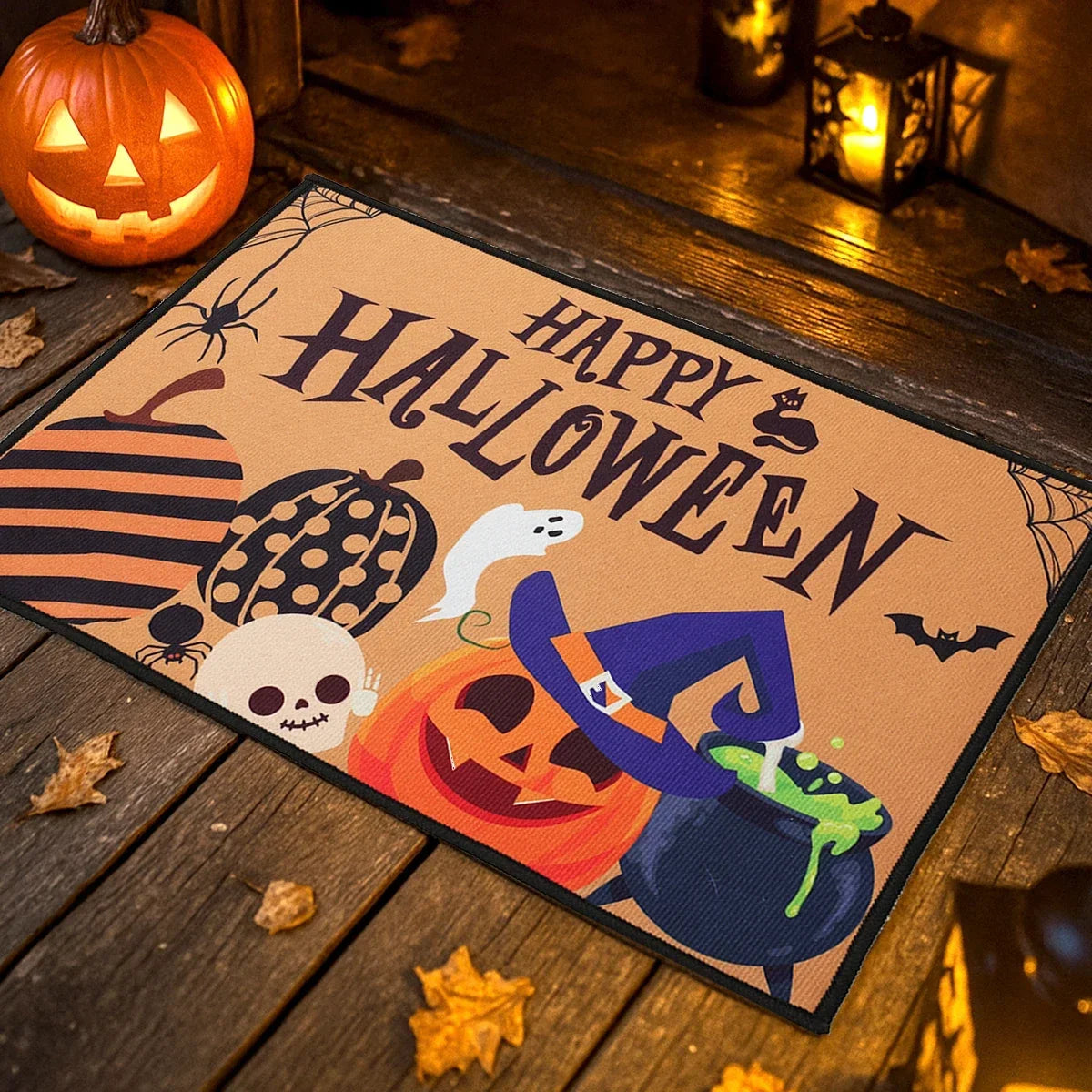 VIKAMA Halloween Doormat Durable And Easy To Clean Halloween Home Decor, Suitable For Bedrooms, Kitchens, Entrances, Etc.