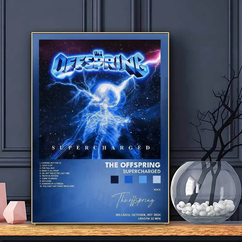 Band Rock Music The O-OffspringS Poster HD Sticky Wall Art Printing Waterproof Home Living Bed Room Bar Aesthetic Decor