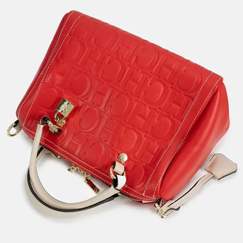 CH New Exquisite Handbag Spring and Summer High-quality Letter Print Multi-Scene Available 2026 Boston Crossbody Bag