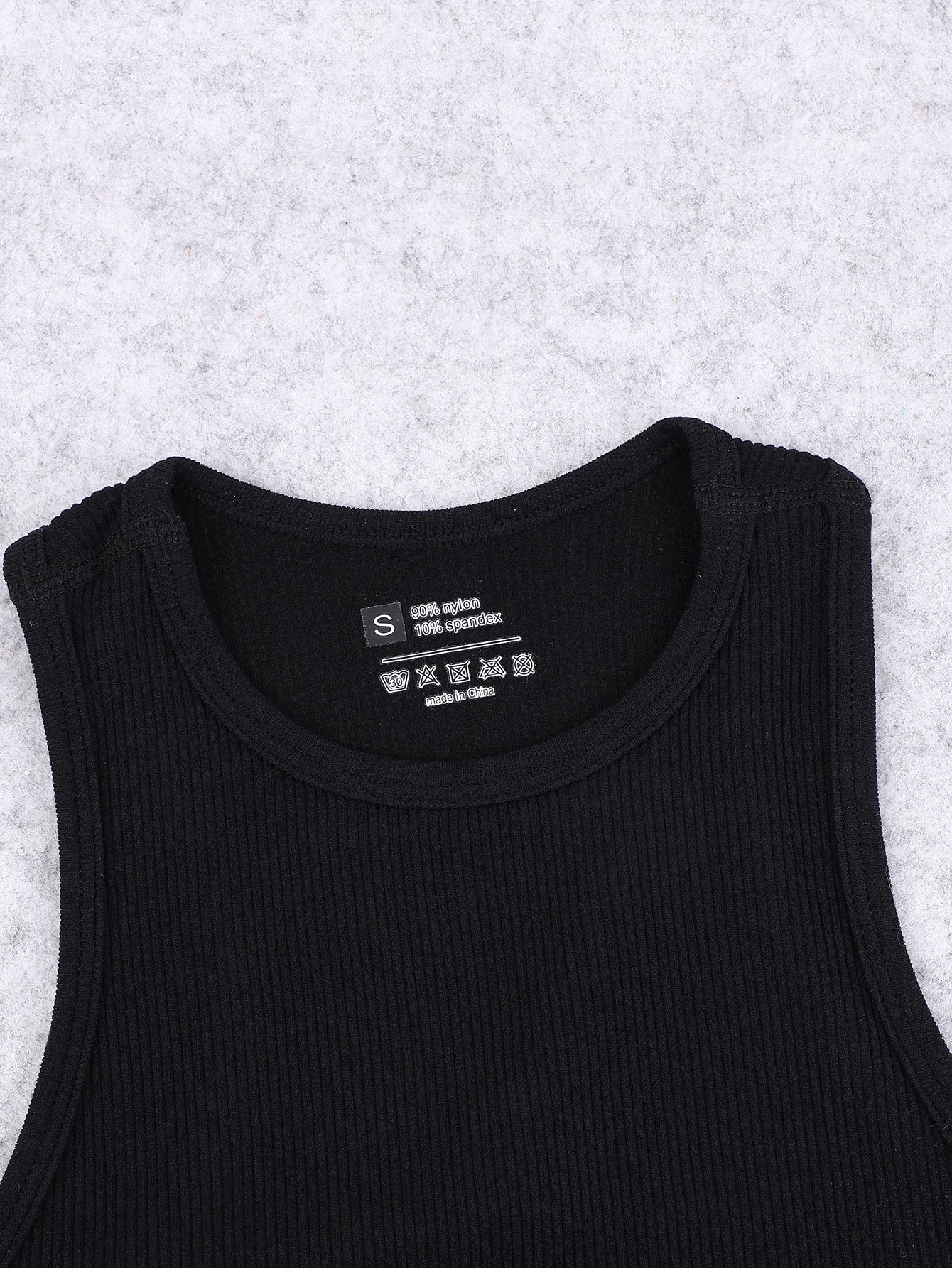 Seamless knitted high-elastic belly-baring yoga vest sleeveless casual sexy ribbed vest nylon quick-drying running fitness sport