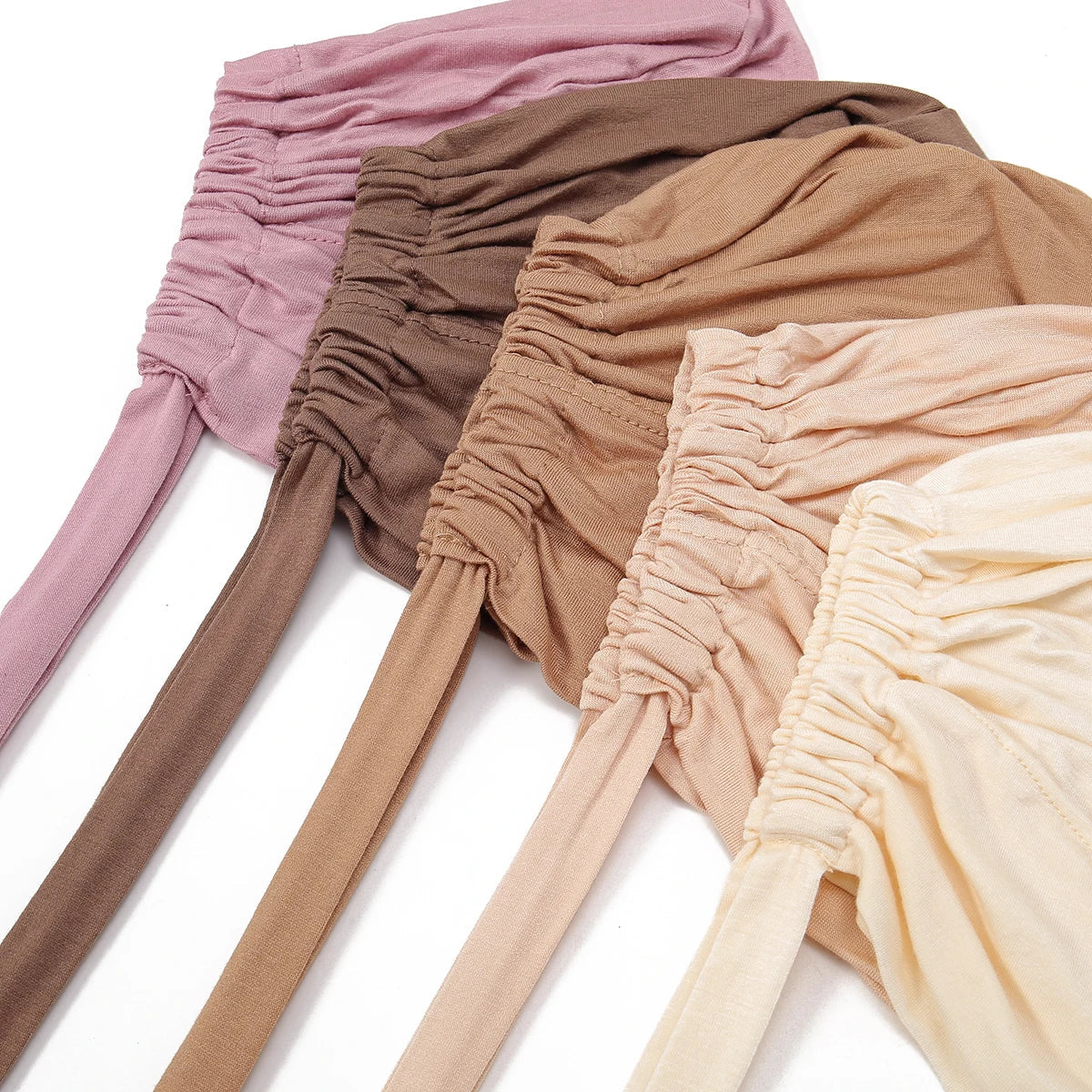 Adjustable Inner Caps Solid Color Elastic Cap Modal Hijab Muslim Bonnet Underscarf Women Fashion Accessories