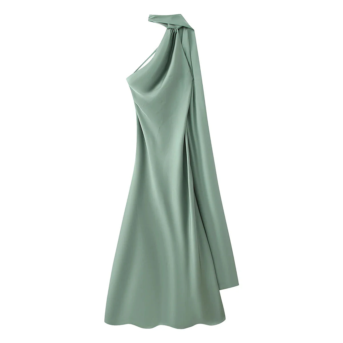 Elegant Women's Ribbon Long Satin Party Dress Halter Backless Sleeveless Female Dresses 2026 Summer Lady Solid Evening Gowns