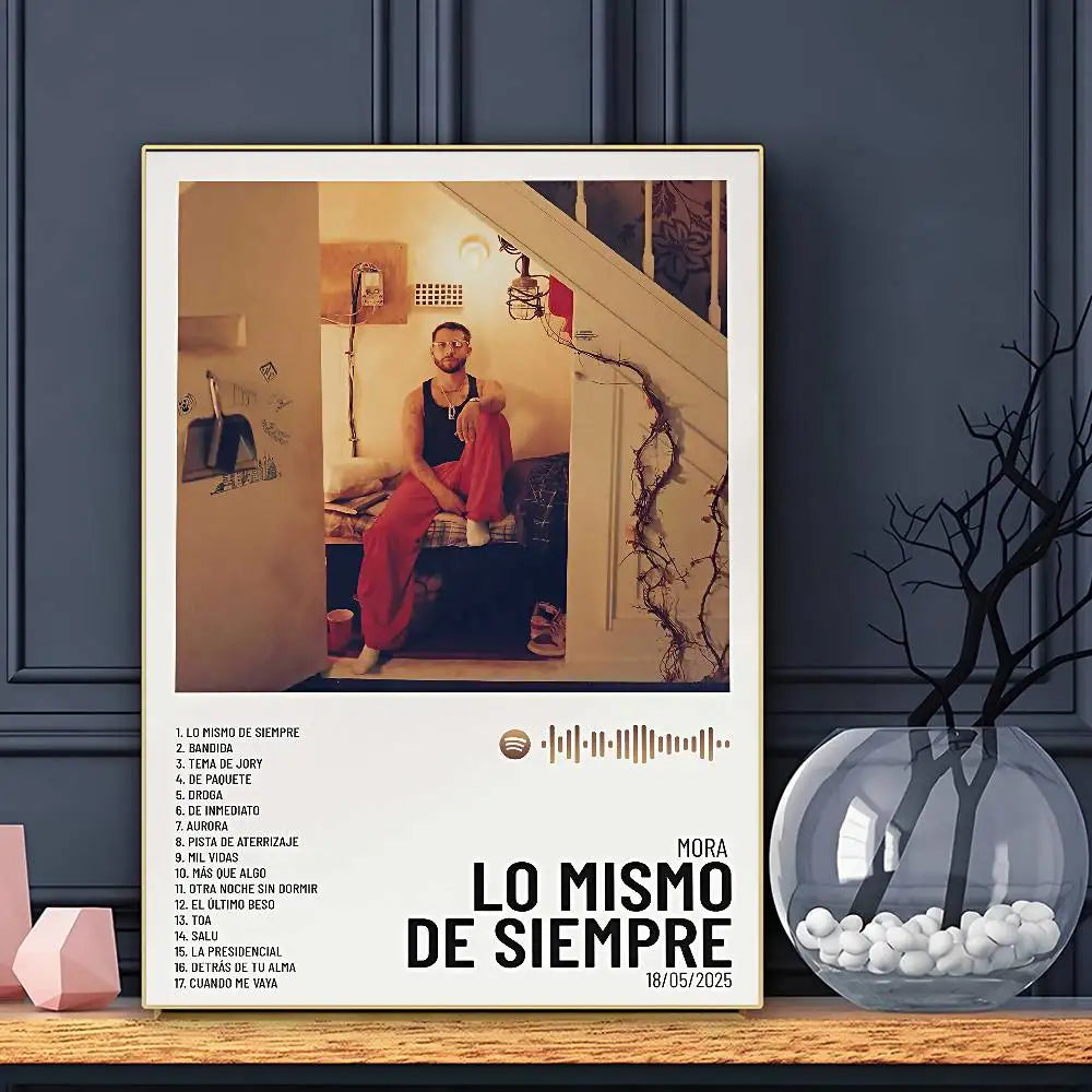 Singer Mora Poster Sticky Wall Art Printing Waterproof Home Living Bed Room Bar Aesthetic Decor