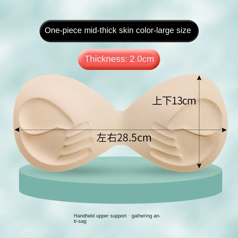 Bra Inserts Chest Pad Soft Bra Enhancer Push Up Chest Padded Bikini Padded  Body-fitted Foam Sponge Swimsuit Padding